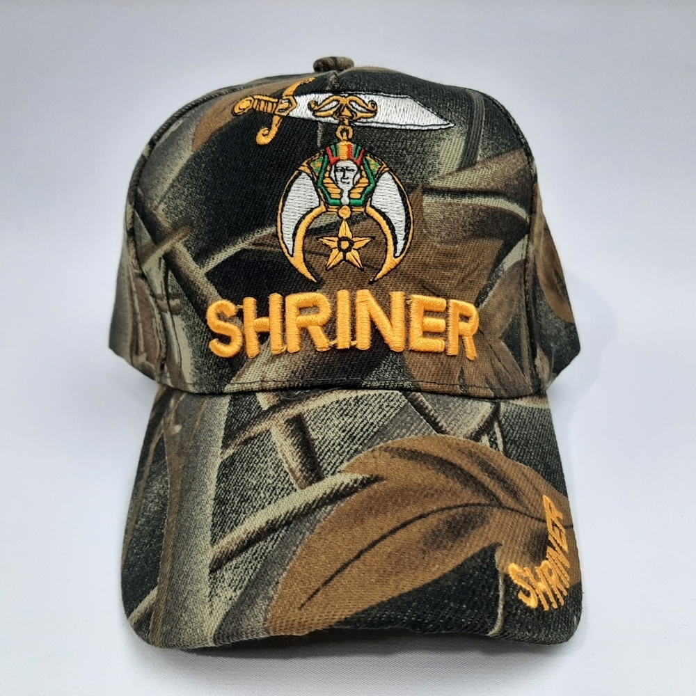 Shriner Embroidered Camouflage Cap Hat Strapback Adjustable One size